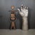 Brutalist Brutalist Solid Bronze Figures, Janos Percz c.1970 For Sale - Image 3 of 3