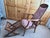 Very early Murphy reclining chair. A long metal rod fits into four hook placements on back of chair to set four different...