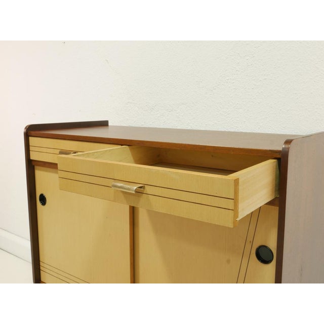 Brown Mid-Century Modern Shoe Cabinet, 1960s For Sale - Image 8 of 17