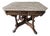 19th Century Victorian Eastlake Carved Walnut Octagonal Center Table With Rouge Marble Top For Sale