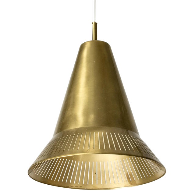 Mid-Century Brass Pendant Light by Hans Bergström, 1950s For Sale