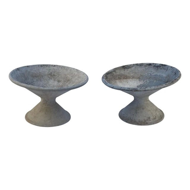 Pair of Willy Guhl Fibrous Cement Planters for Eternit. Switzerland, 1960's, Attributed For Sale