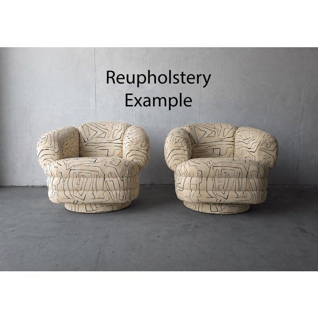 Directional Pair of Post Modern Swivel Chairs by Vladimir Kagan for Directional For Sale - Image 4 of 11