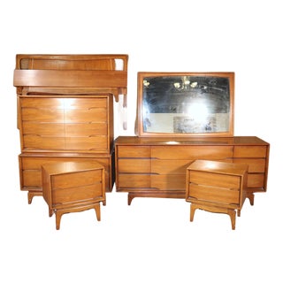Mid 20th Century Kent Coffey "Forum" Series Bedroom Set - 6 Pieces For Sale