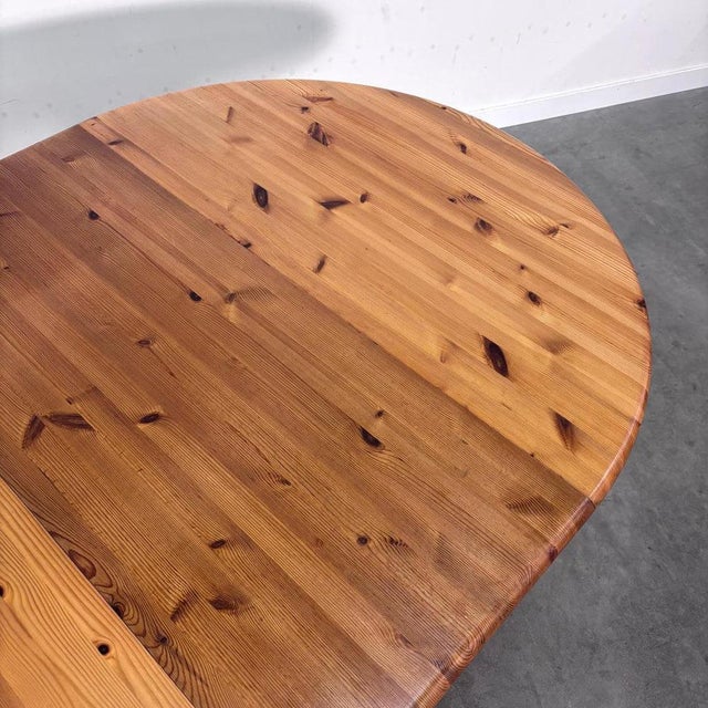 Round / Oval Pine Dining Table from Glostrup, 1970s For Sale - Image 11 of 15
