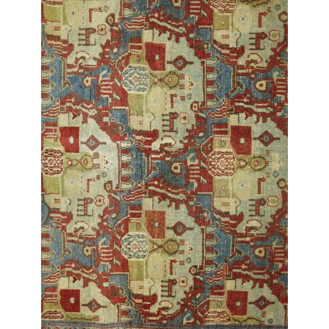 Early 20th Century Early 20th Century Zabihi Collection Malayer Senneh Persian Rug - 4'5" x 6'6" For Sale - Image 5 of 9