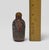 Purple Early 20th‑Century Chinese Inside‑Painted Purple Glass Snuff Bottle — Two Miniature Figures, Agate Stopper For Sale - Image 8 of 12