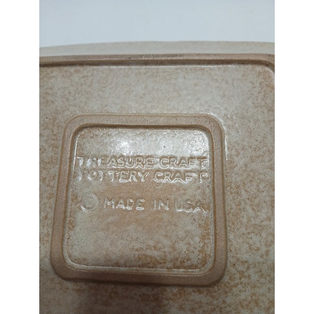 1970s 1970s/80s Share Treasure Craft Pottery Craft Ashtray Stoneware Made in Usa Trinkets Paintbrushes For Sale - Image 5 of 7