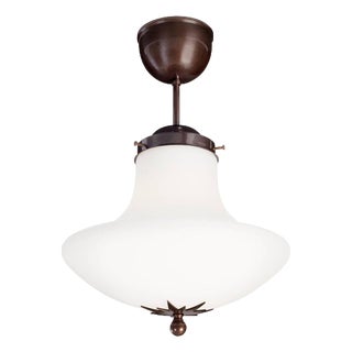 Stoby Ceiling Lamp in Brass and Glass from Konsthantverk For Sale