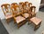 French Country Fiddleback Splat Floral Dining Chairs, Set of Eight For Sale - Image 3 of 12