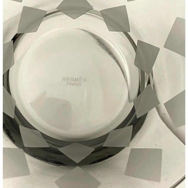 Vintage Hermes Smoked Crystal Candy/Nut Dishes For Sale - Image 10 of 12