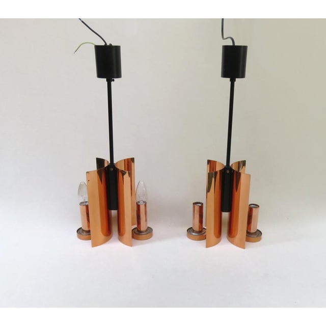 Copper & Glass Ceiling Lights from Cosack, 1960s, Set of 2 For Sale - Image 15 of 18