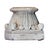 Antique White Antique Carrera Marble Column Base For Sale - Image 8 of 11