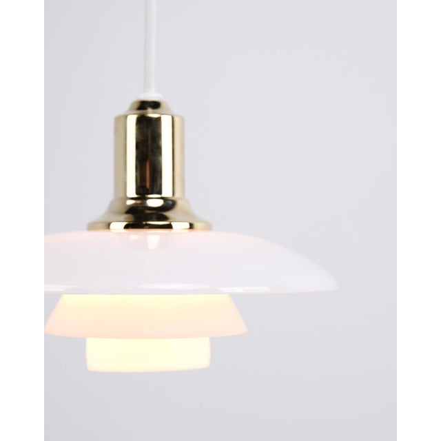 Louis Poulsen Model PH 2/1 Pendant Lamp in Brass by Poul Henningsen for Louis Poulsen For Sale - Image 4 of 12