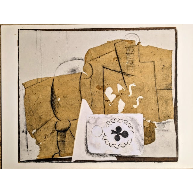 Pablo Picasso, Bottle, Glass and Cards, Original Limited Edition Lithograph, 1962 For Sale - Image 8 of 8
