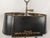 Wildwood Vintage Brass Bouillotte Style Two-Light Table Lamp With Black Tole Shade and Gilt Decoration For Sale - Image 9 of 18