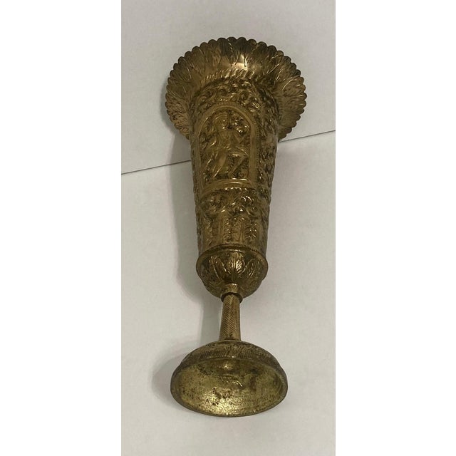 Early 20th Century Anglo Indian Brass Vase For Sale - Image 4 of 6