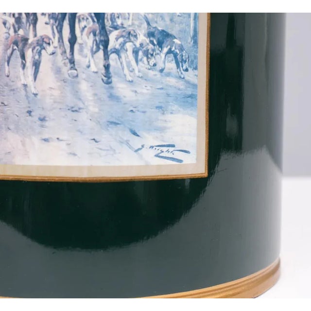 English Metal Waste Basket, 1960s For Sale - Image 3 of 8