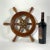 Nautical Varnished Six Spoke Yacht Wheel For Sale - Image 3 of 5