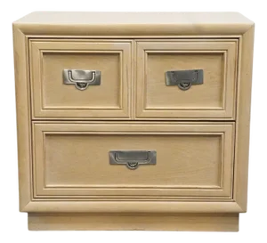 Stanley Furniture Bleached Maple Contemporary Coastal Style 26" Two Drawer Nightstand 920-23-80
