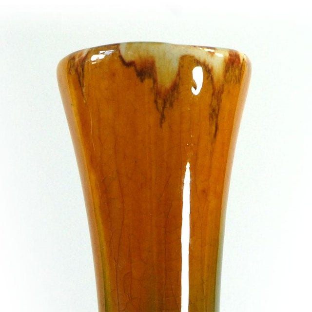 Vintage Glazed Ceramic Vase, Belgium, 1930s, in Very Good conditions. Designed 1920 to 1949
