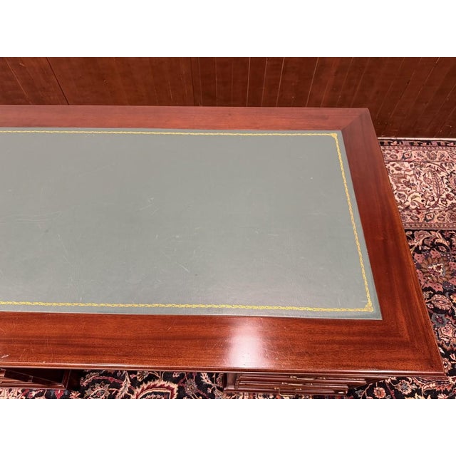 English Desk in Teak with Leather For Sale - Image 17 of 18