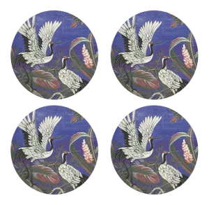 Summer Palace Nortan, 16" Round Pebble Placemats, Set of 4