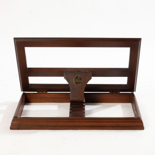 1970s Vintage Drexel Mahogany Table Top Book Stand For Sale - Image 5 of 8