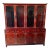 Vintage Chinese Rosewood Mother-of-Pearl Inlaid China Cabinet – 2 Pieces For Sale