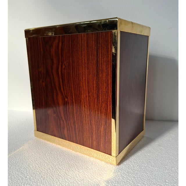 Brown Vintage Umbrella Stand in Briar Wood with Gilt Finishes, 1990s For Sale - Image 8 of 8