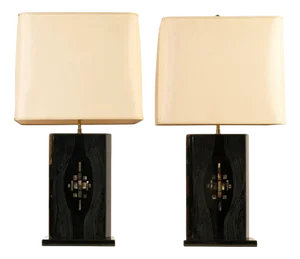 Table Lamps by Jean Claude Dresse, 1970s, Set of 2
