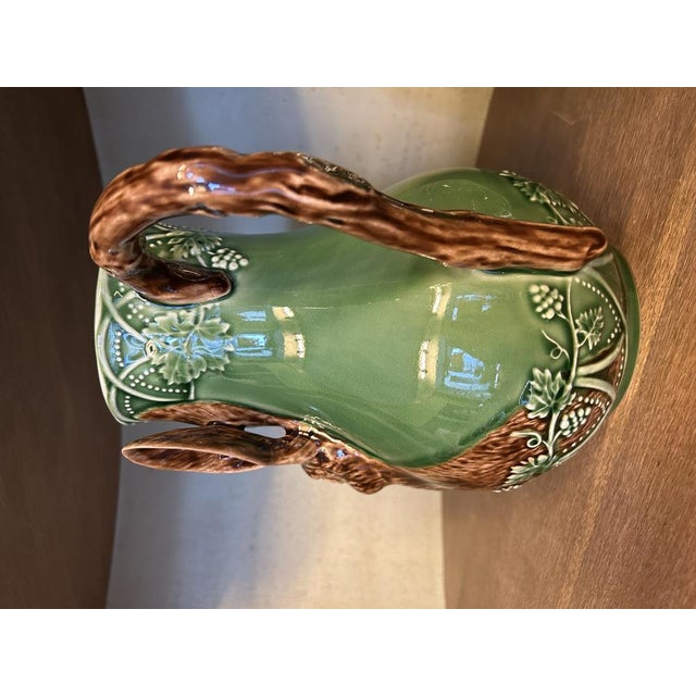 Jug with Rabbit by Bordallo Pinheiro For Sale - Image 3 of 5