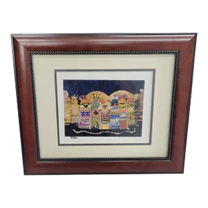Vintage Signed Andrea Smith Numbered Original Southwest Art Hopi Kachinas