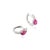 Not Yet Made - Made To Order Timeless 14k Gold Huggie Hoop Earrings With 1.03Ct Pear Cut Ruby & Diamond- 2 Pieces For Sale - Image 5 of 12