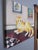 Smarter than you Think by Zoa Ace | Oil Painting of an orange cat in a room with a chessboard For Sale - Image 4 of 5