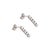 Ladies 14k White Gold 0.56ctw Lab Grown Round Diamond Dangle Drop Earrings, A Pair For Sale - Image 4 of 9