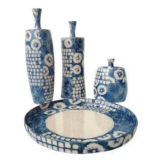 Vases & Tray Jamie Young For Sale