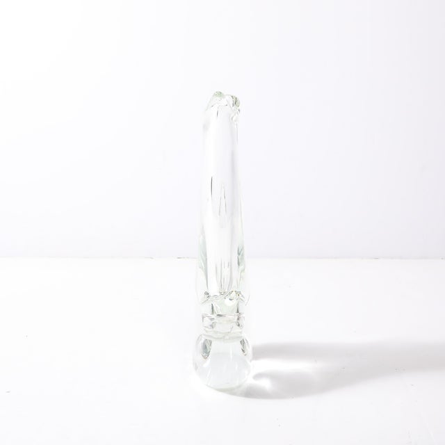 1960s Mid-Century Modern Sculptural Translucent Handblown Murano Vase by Licio Zanetti For Sale - Image 5 of 18