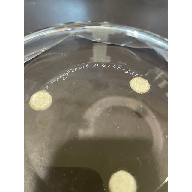 Bought in the 1980 while touring Sweden. Bowl is signed by Orrefors craftsman.