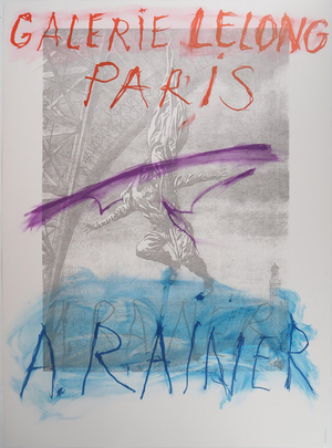 Arnulf Rainer, La Tour Eiffel, Lithograph