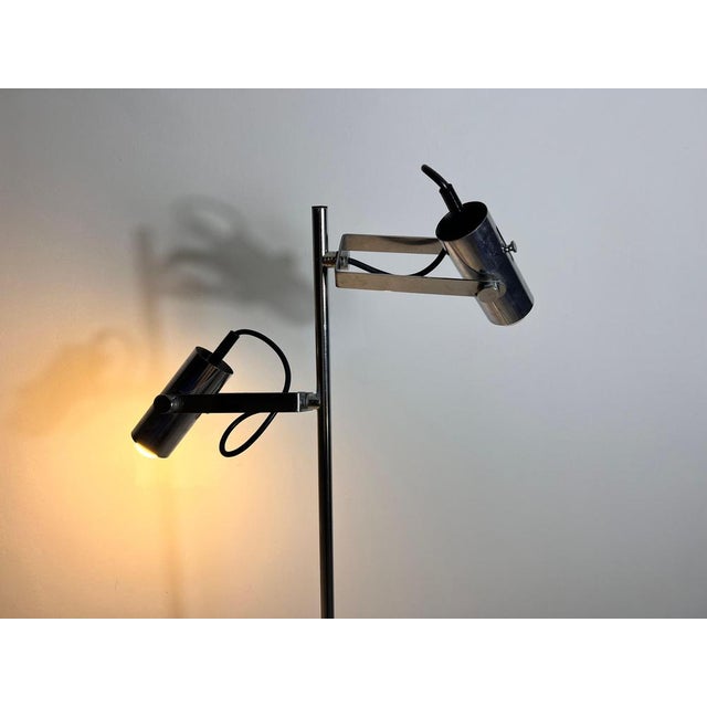 Midcentury Modern German Chrome Floor Lamp, 1970s For Sale - Image 12 of 14