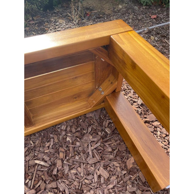 Teak Backless Bench, 5 Feet Long For Sale - Image 10 of 10