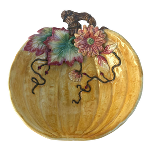 Fitz & Floyd "Harvest Heritage" Pumpkin Bowl