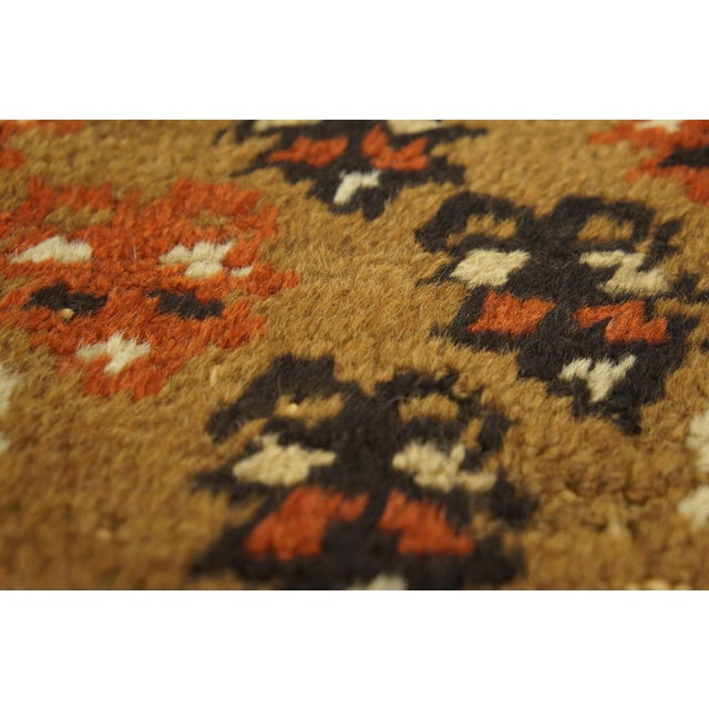 Late 19th Century 1890s Brown Geometric Tribal Antique n.w. Persian Bakshaiesh Rug 2'9" X 4'4" Handknotted Wool Carpet For Sale - Image 5 of 18
