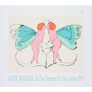 1989 Andy Warhol 'Page From in the Bottom of My Garden' Pop Art Pastel,Pink,Green Usa Offset Lithograph For Sale