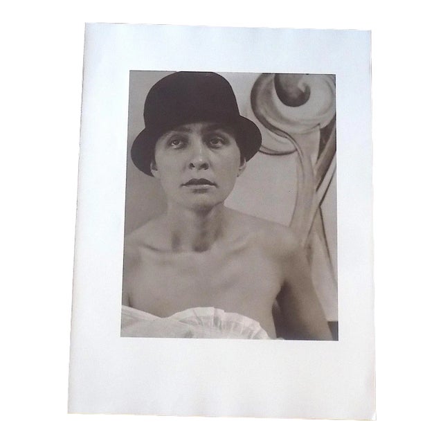 Large Vintage Photogravure-"Georgia O'Keeffe" by Alfred Stieglitz (Usa 1864-1946) For Sale