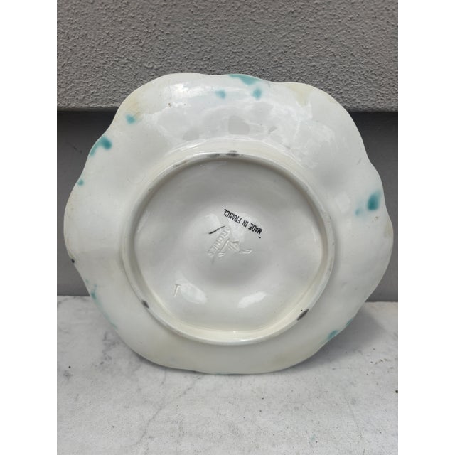 Orchies French Majolica Oyster Plate Orchies, Circa 1910 For Sale - Image 4 of 4