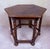 Baroque Spanish Hexagonal Wood Side Table with Turned Legs, 1930 For Sale - Image 3 of 10