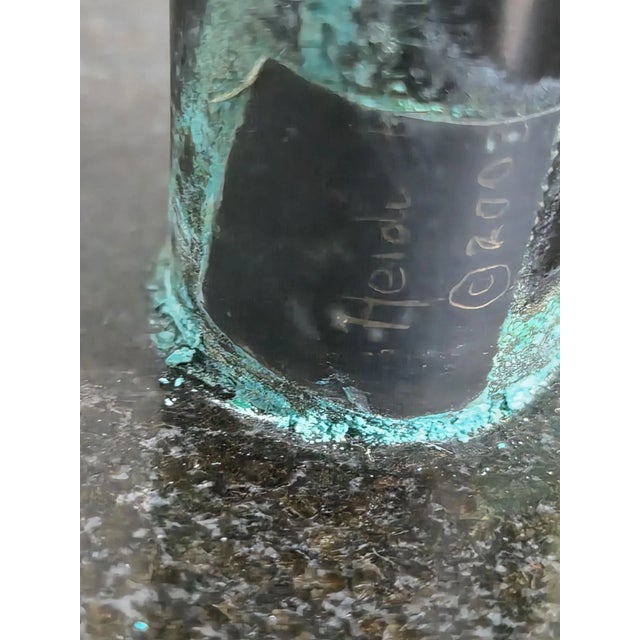 Heidi Hornberger "Integration" Bronze on Marble Sculpture For Sale - Image 6 of 14