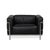 LC 3 Armchairs in Black Leather by Le Corbusier for Cassina, Set of 2 For Sale - Image 12 of 16